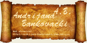 Andrijana Bankovački vizit kartica